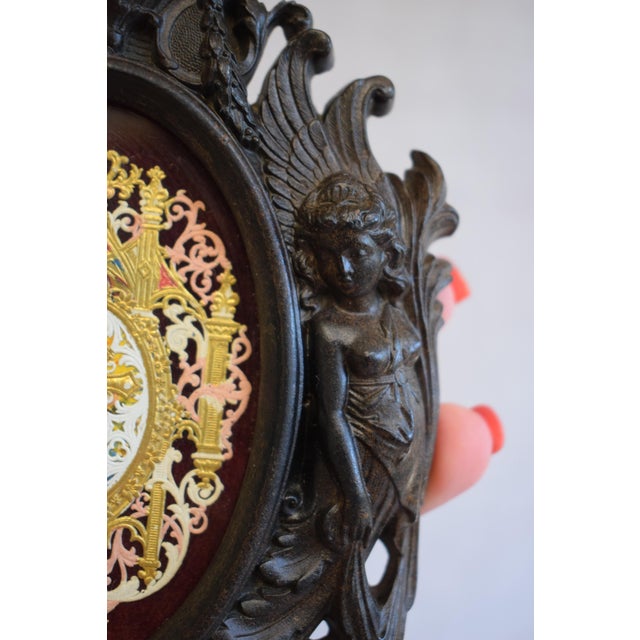 Antique Victorian French Black Photo Frame For Sale - Image 6 of 17