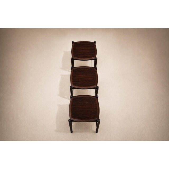 Brazilian Modern Nesting Tray Tables in Rosewood by Jorge Jabour, 1960s For Sale - Image 14 of 14