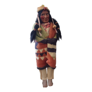 Vintage Skookum Doll: Large Native American Indian Chief, Hopi Reservation.