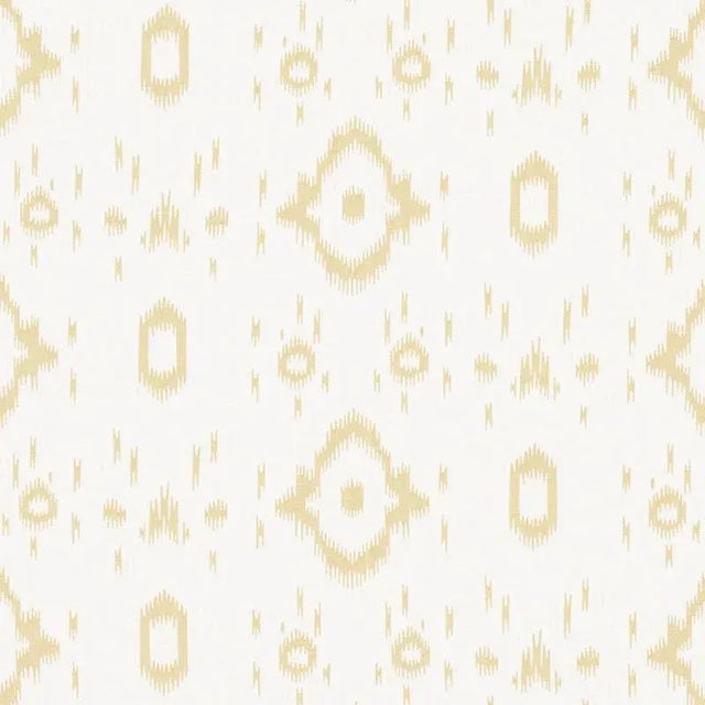 Boho Chic Sample - Schumacher X Veere Grenney Tabitha Fabric in Straw For Sale - Image 3 of 3