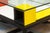 Custom Made Piet Mondrian Style Postmodern Square Glass and Wood Coffee Table For Sale In Detroit - Image 6 of 10