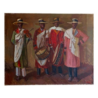 George-André Klein, Figurative Composition, 1937, Oil on Canvas For Sale
