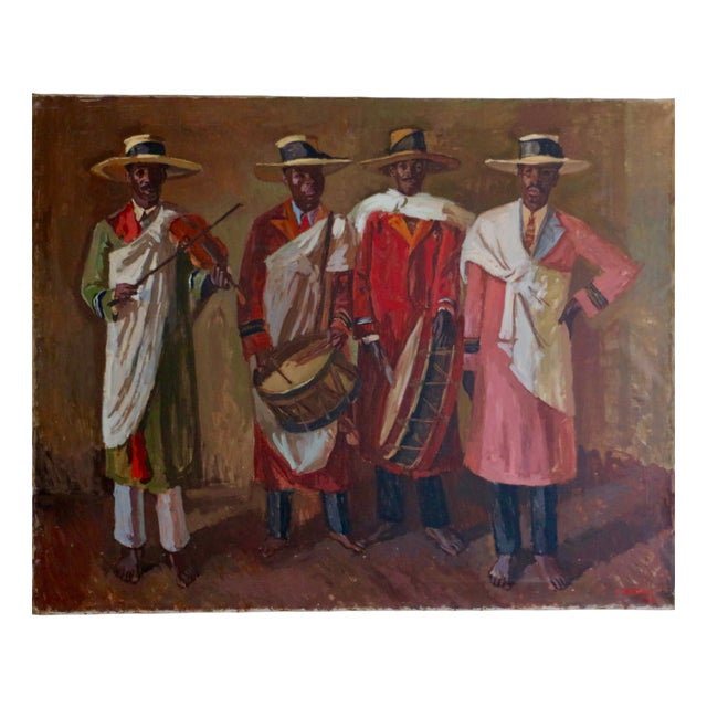 George-André Klein, Figurative Composition, 1937, Oil on Canvas For Sale