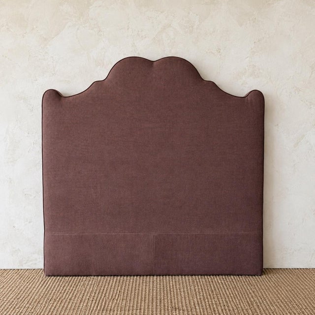 Louisa Headboard King Size 61.5″ H x 77.5″ W x 4″ D (king size) 100% Belgian linen in a heavy weight French Cleat to...