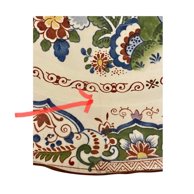 Antique Booths “Old Dutch” England 14” Bowl Peacock Motif Circa 1906 Rare. Acquired from a large estate in Georgia....