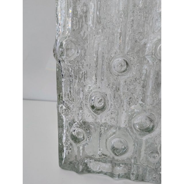 Large Modern Ice Glass Vase from Peil & Puzler, Germany, 1970s For Sale - Image 13 of 18