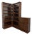 English Corner Bookcase in Burl Wood For Sale