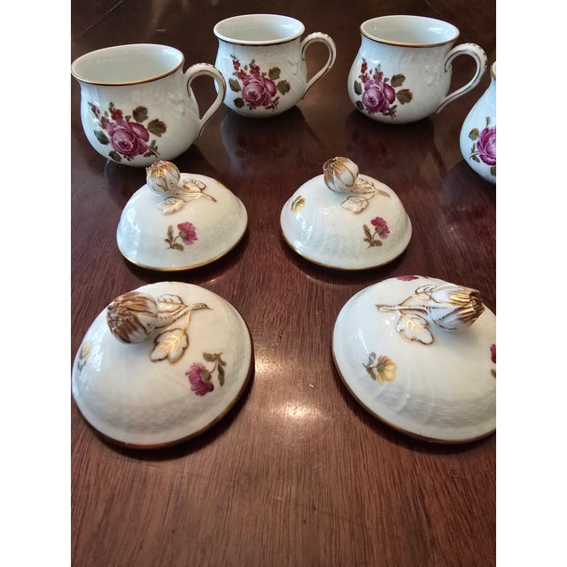 Vintage Mid Century Richard Ginori Italy Set 4 Cups For Sale - Image 12 of 12