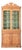Early 20th Century English Tall Pine Bookcase with Painted Interior For Sale