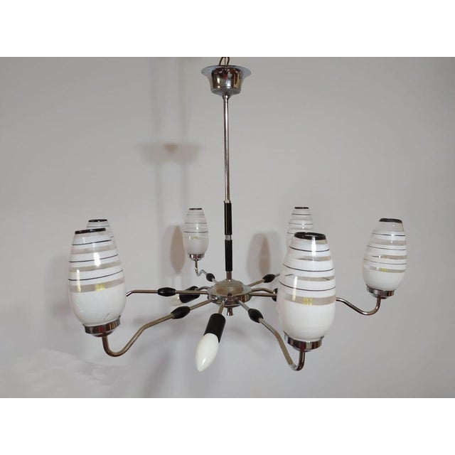 Mid-Century Modern Mid-Century Chandelier, 1950s For Sale - Image 3 of 17