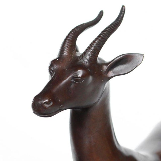 Lucien Charles Alliot, Gazelles, 1920s, Bronze For Sale - Image 6 of 14