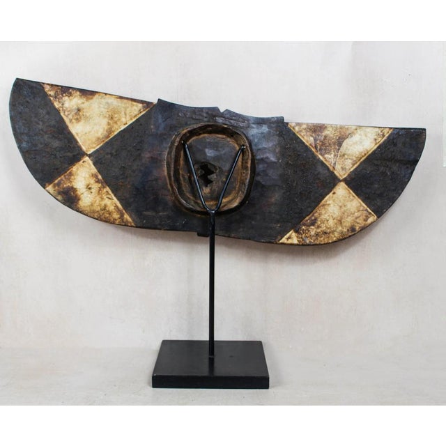 Butterfly Bwa Mask on Stand For Sale - Image 4 of 5