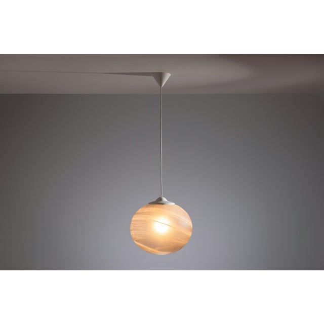 Vintage Globe Pendant Lamp with Bubble Glass Shade from Peill & Putzler, 1970s, in Good conditions. Designed 1970 to 1979...