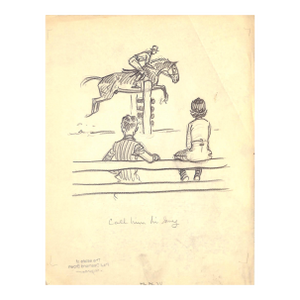 Original 1944 Pencil Drawing From Hi, Guy! The Cinderella Horse by Paul Brown 25