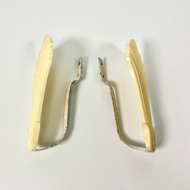 1940s Vintage Art Deco Hollywood Regency Boho Chic Bakelite Tiebacks - Set of 2 For Sale - Image 6 of 9