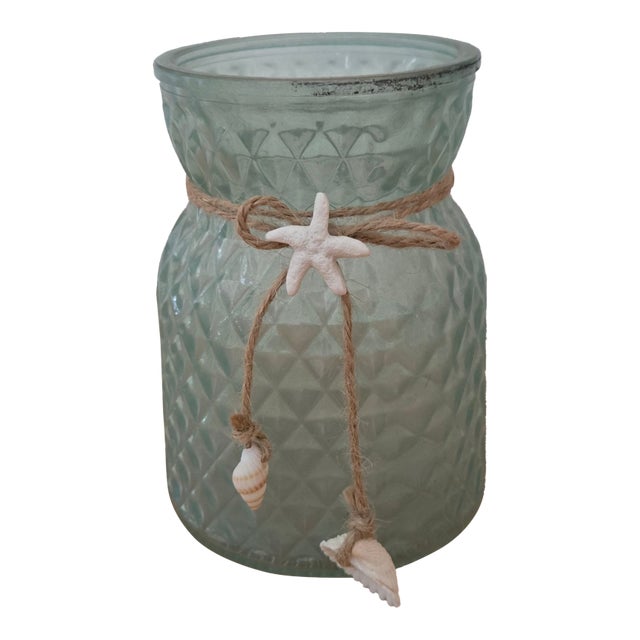 Blue Seashell Vase For Sale