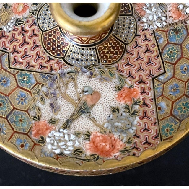 Ceramic Fine and Rare Miniature Satsuma Vase by Taizan Yohei For Sale - Image 7 of 17