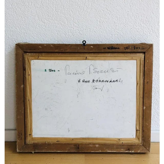 Percival Pernet, Fleurs, Oil on Paper on Canvas, Framed For Sale - Image 9 of 10