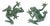 Stone Garden Frog Wall Accent (Set of 2) For Sale