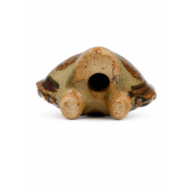 c. 1970s Authentic Jorge Wilmot signature Tonala, Jalisco Region of Mexico High-fired stoneware Stylized owl with...
