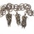 1990s Lyndon B Tsosie Navajo 14k/sterling Tufa cast brutalist dancers necklace For Sale - Image 5 of 10