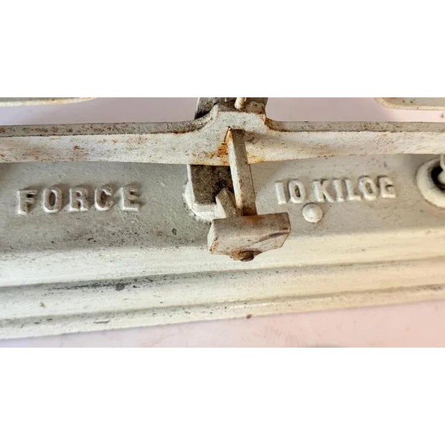 French Scale in Wrought Iron and Brass For Sale - Image 12 of 15