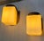 Pair Vintage Art deco light Old Lamp Wall Sconces Fixture Brass & Cube Cream Milk Glass Shade Ship Light Lamp Excellent...