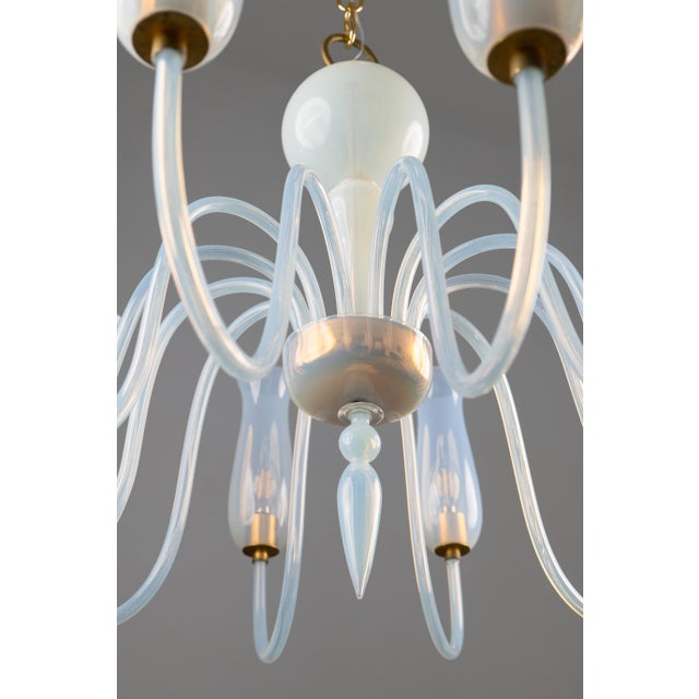 Art Deco Murano Glass Chandelier by Flavio Poli for Seguso Vetri d'Arte, 1950s For Sale - Image 13 of 14