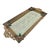 Antique Empire Art Gold Jeweled Vanity Tray With Ivory Lace, Circa 1920s–1930s For Sale