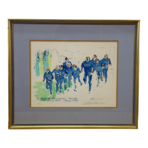 LeRoy Neiman 1972 Signed Russian Boxing Team Munich Olympics Serigraph 26"