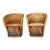 Vintage Mid-Century Mexican Equipale Leather Barrel Chairs - A Pair For Sale