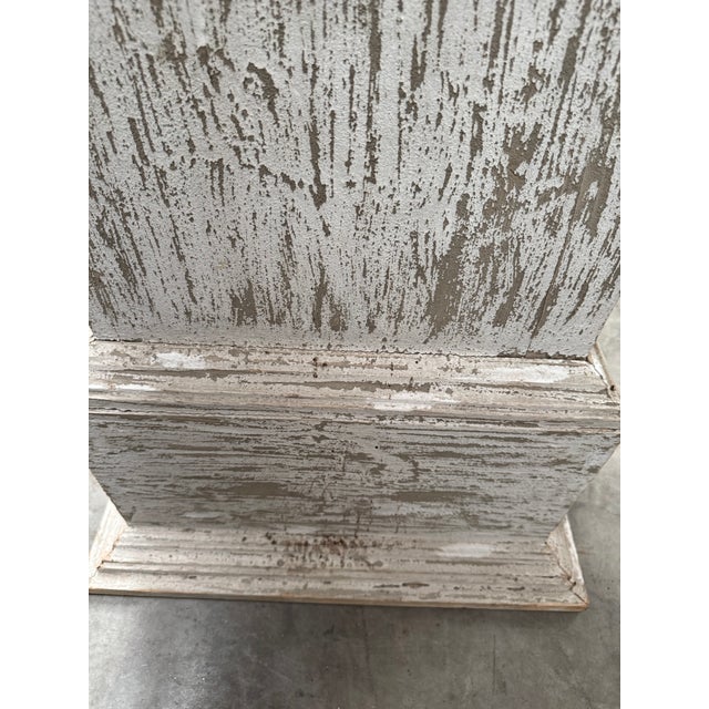 Late 20th Century Iron Urn With Wooden Pedestal For Sale - Image 13 of 18