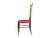 1950s Wood and Magenta Fabric Dining Chairs from Paolo Buffa, 1950s, Set of 4 For Sale - Image 5 of 16