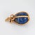 Mid-Century Modern Tiffany & Co Schlumberger France Lapis Lazuli Egg Charm Vintage 18k Gold Pendant For Sale - Image 3 of 7