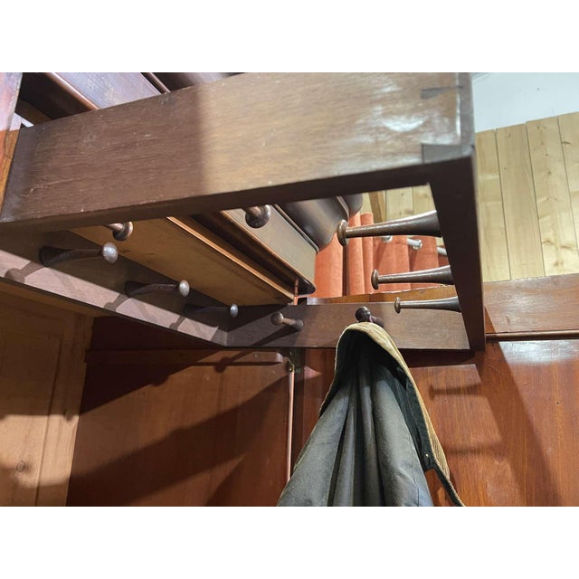 Brown antique Victorian English Wardrobe in Mahogany, 1800s For Sale - Image 8 of 18