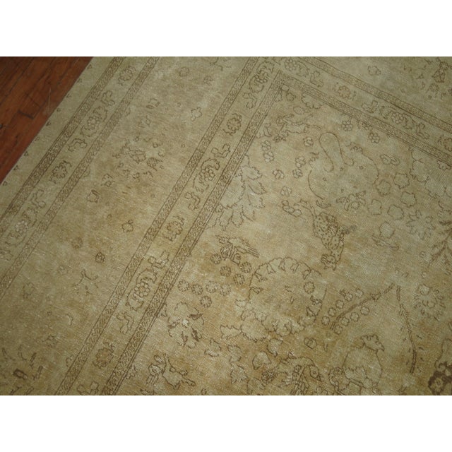 Antique Zabihi Collection Persian Tabriz Rug - 11'2" x 14'3" For Sale - Image 9 of 12