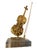 1960s 1960's Italian Polished Bronze Violin Sculpture on Acrylic Base. For Sale - Image 5 of 7
