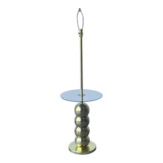 Mid Century Modern George Kovacs Brass Stacked Ball Brass Floor Lamp For Sale