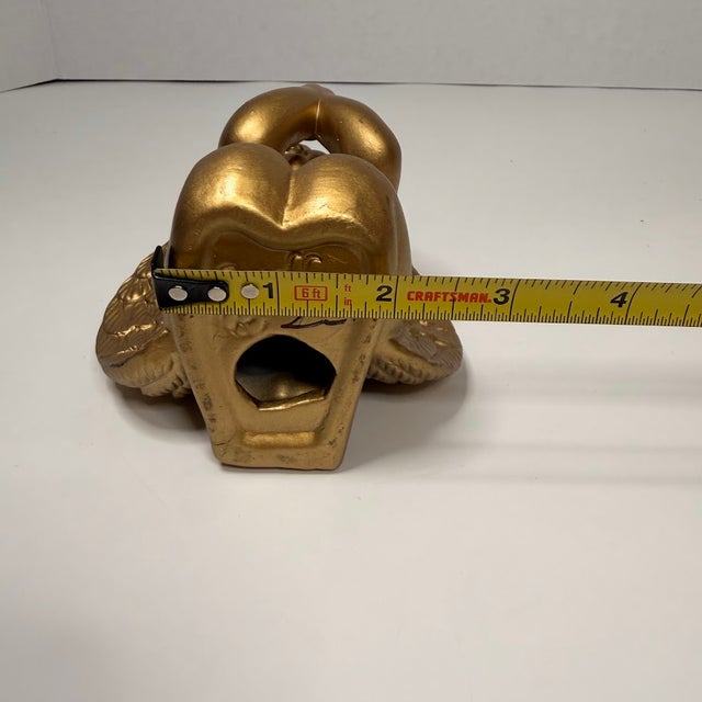 Vintage Caffco Gold Kneeling Praying Angel Cherub Figurine Statue Christ Decor Religious For Sale - Image 12 of 12