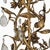 1950s 1950s–1960s Marbro Gilt Tole and Crystal Floral Vine Table Lamp For Sale - Image 5 of 10