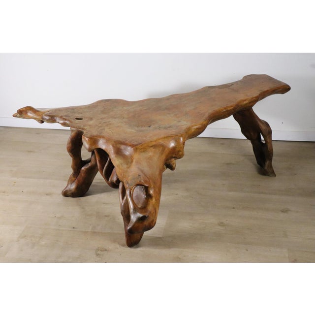 Brutalist Racine Sculptural Coffee Table in Elm, 1960s For Sale - Image 10 of 18