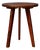 Brutalist Tripod Side Table in Wood, 1970s For Sale
