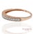 Contemporary 14k 585 Solid Rose Gold Engraving and Milgrain Natural Diamond Band Ring, Size 8 For Sale - Image 3 of 12