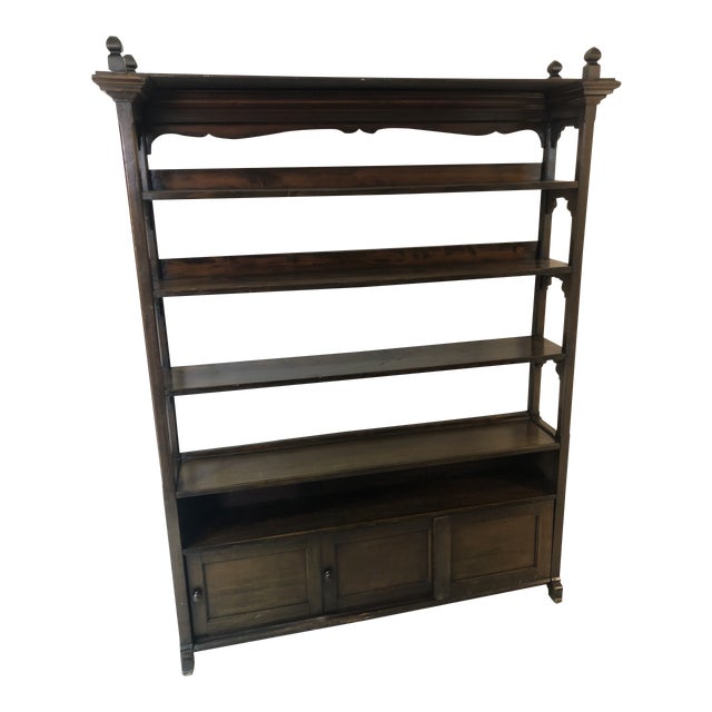 Antique Wood Bookcase Chairish