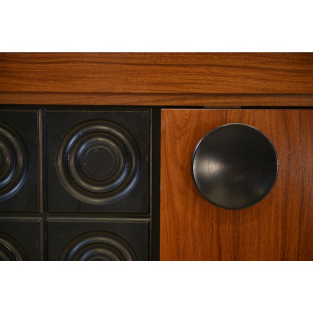 Brown Vintage Brutalist Bar Cabinet by De Coene, 1970s For Sale - Image 8 of 13