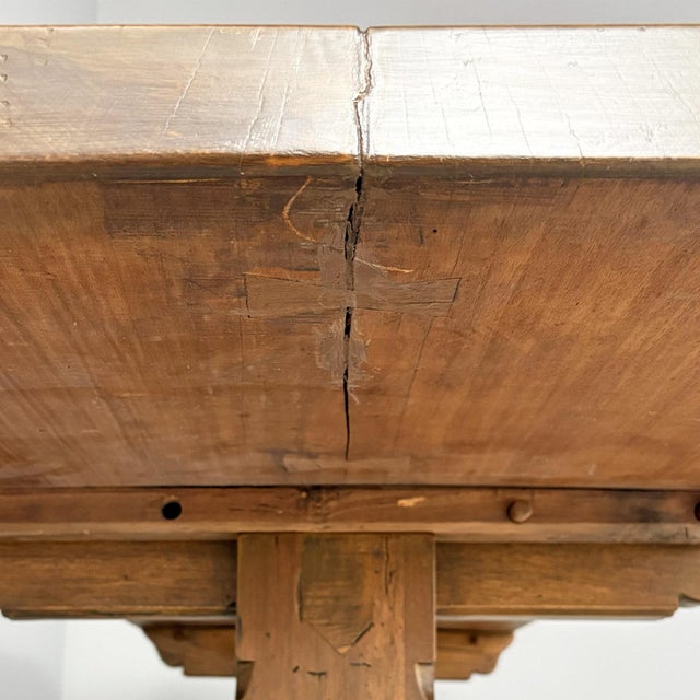 Mid-Century Modern Italian Wooden Dining Table, 1970s For Sale - Image 10 of 18