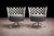 Mid-Century Modern Pair of Armchairs in Steel & Fabric, Peter Maly, 1990s - Lot 92 For Sale - Image 3 of 11
