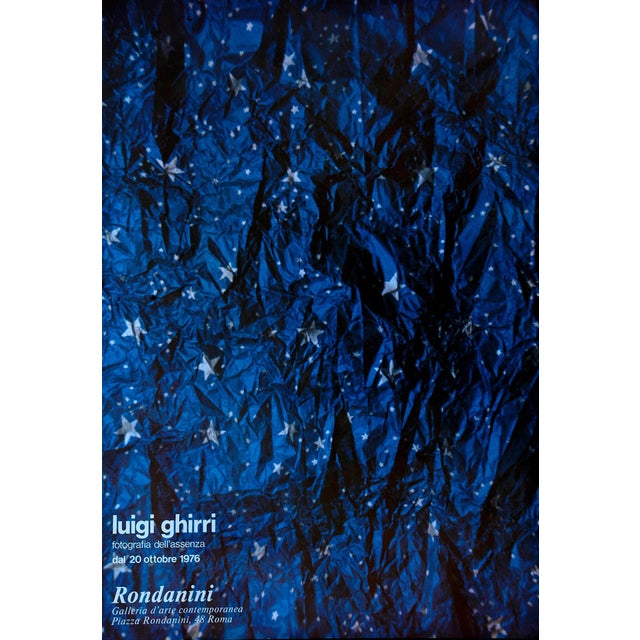 Original vintage poster of the exhibition of the italian photographer Luigi Ghirri (1943-1992) held in Rome, Galleria...