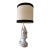 Vintage Blanc De Chine Porcelain Figural Bird Table Lamp With Shade For Sale