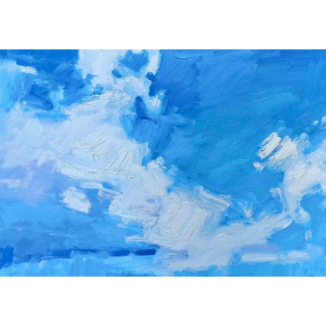 Contemporary Blue Sky Clouds Seascape Oil Painting For Sale In Reno/Lake Tahoe - Image 6 of 14